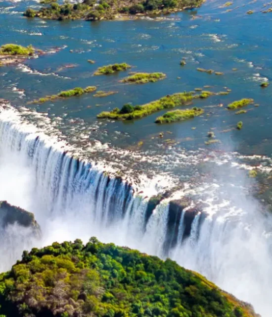 Experience the Victoria Falls and a South African Safari